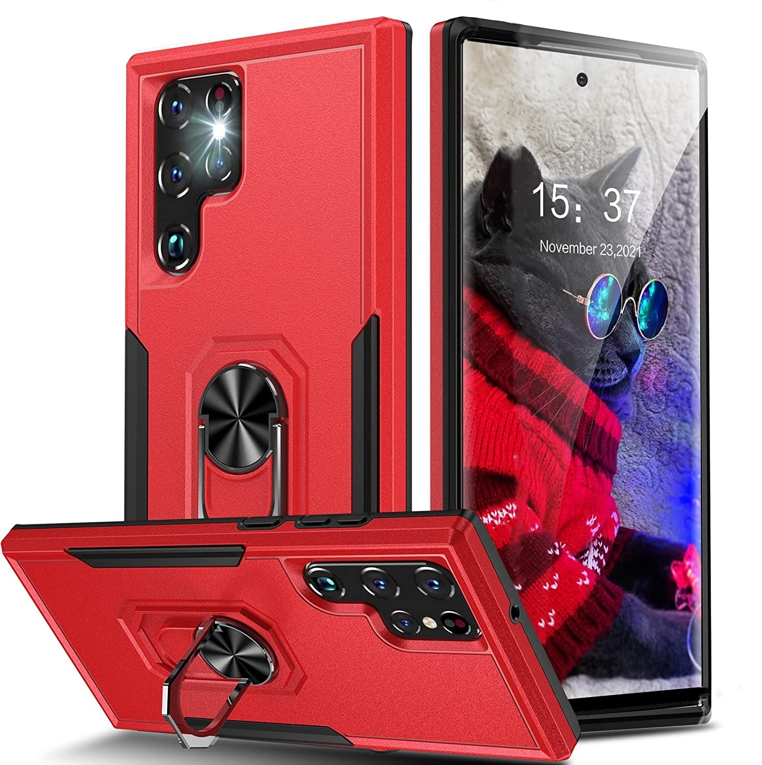 Heavy Duty Ring Case for Samsung Galaxy S23 Ultra Heavy Duty Ring Case for Samsung Galaxy S23 Ultra